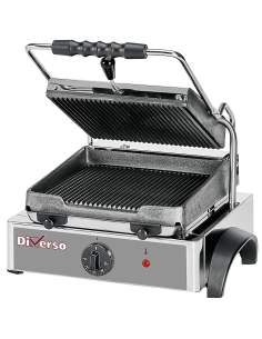 Grill panini électrique, plaques rainurées