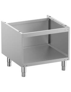Soubassement ouvert, sur pieds inox réglables
