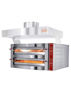 Four électrique, 2 chambres, 2x 6 pizzas 350 mm