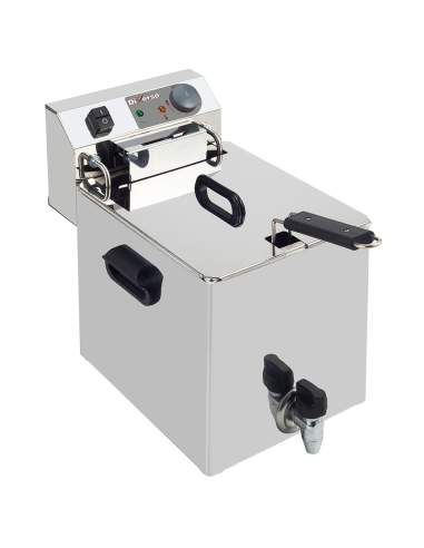 Friteuse de table électrique 10 litres + robinet de vidange