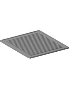 Plaque rainurée acier inox 1 brûleur