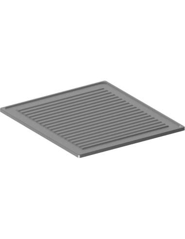 Plaque rainurée acier inox 1 brûleur