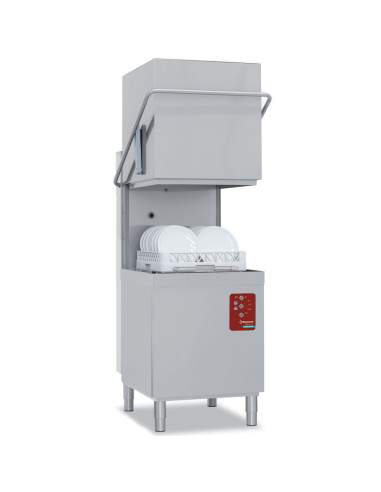 Lave-vaisselle à capot, panier 500x500 mm "Full Hygiene", avec adoucisseur continu