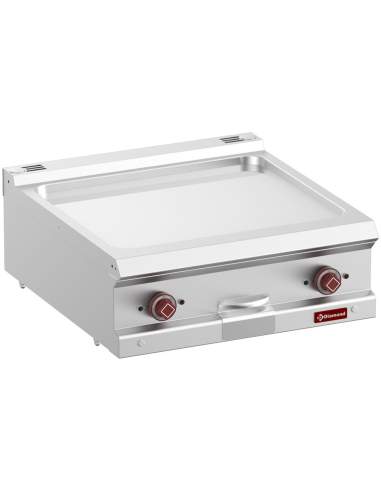 Plaque de cuisson élec., plaque lisse chrome dur, mod. 1/1  -Top-