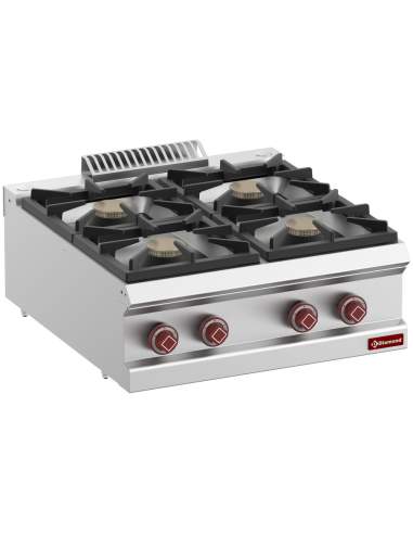 Cuisinière gaz 4 feux vifs -Top-