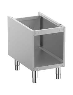 Soubassement ouvert, sur pieds inox réglables