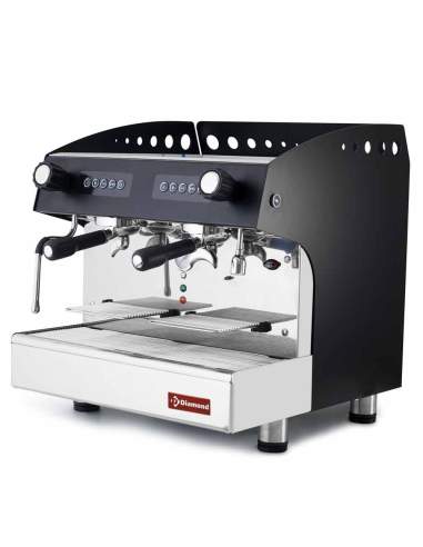 Machine à café expresso 2 groupes, automatique - NOIR