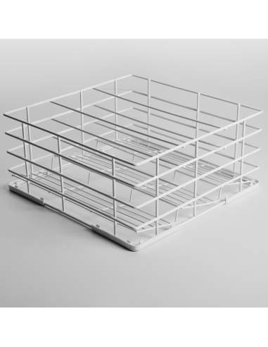 Panier verres Ø85 mm, 400x400 mm Rilsan