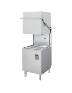 Lave-vaisselle capot, panier carré 500x500 mm