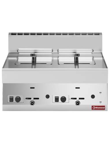 Friteuse gaz 2 cuves 8 litres -Top-