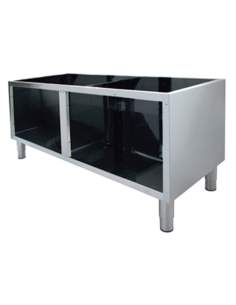Soubassement ouvert en acier inox AISI 304