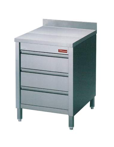 Table sur armoire avec 3 tiroirs GN1/1