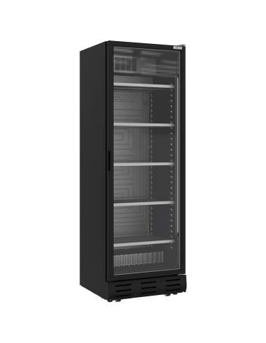 Vitrine ventilée positive 382 litres NOIRE