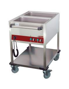 Chariot thermique 2 GN 1/1 - h 150 mm, 2 températures