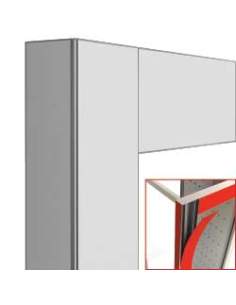 Déco vitrine 216 Lt. Blanc mat- magnétique