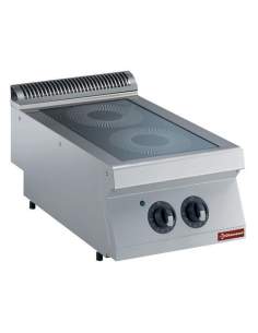 Cuisinière électrique vitrocéramique, 2 zones -TOP-