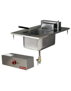 Friteuse électrique 1 cuve 10 litres, à encastrer