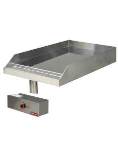 Plaque de cuisson lisse, électrique, chromé, à encastrer