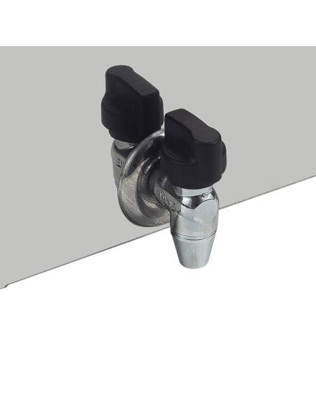 Friteuse de table électrique 2x 8 litres + robinet de vidange