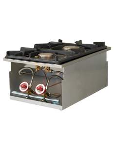 Cuisinière gaz 2 feux vifs, à encastrer