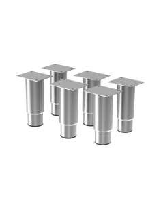 Kit de 6 Pieds inox réglable (h.125mm)