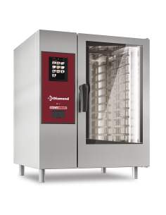 Four électrique "TOUCH" vapeur boiler/ convection 10x GN1/1+ Cleaning