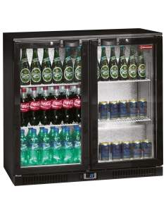 Refroidisseur de bouteilles ventilé, "Back Bar"  2 portes battantes