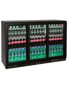 Refroidisseur de bouteilles, 3 portes coulissantes, 343 litres