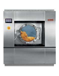 Lave-linge industriel à super essorage, 40 kg "inox"