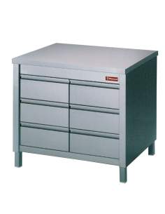 Table sur armoire avec 6 tiroirs GN1/1