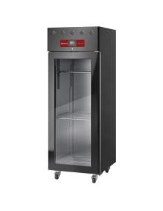 Armoire de maturation dry aging pour viande 600 Lit. ventilée, 1 porte vitrée, 20xGN 2/1 BLACK