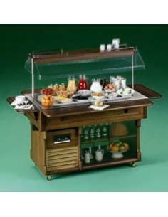 Buffet avec TOP réfrigéré 4 GN 1/1