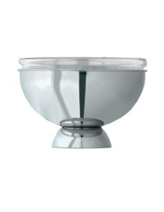 Porte yoghurt inox, "réfrigéré x glaçons", avec bol en verre