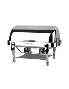 Set de deux soupières chauffées eu bain marie, complète avec plaque électrique réglable.