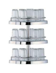 Structure 3 niveaux pour carafes et verres, Ø 400 mm