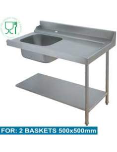 Table de prélavage "droite" (tous modèles)