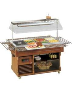 Buffet bain-marie capacité 4 GN 1/1