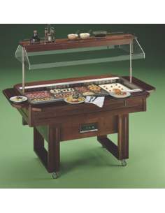 Buffet vitrocéramique capacité 4 GN 1/1