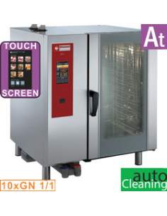 Four électrique "TOUCH" vapeur boiler/ convection 10x GN1/1+ Cleaning
