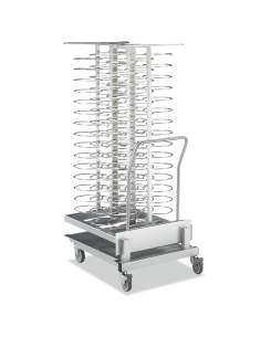 Chargeur amovible sur roulettes, pour 92 assiettes (ø 300 mm), four 20x GN 2/1 (espace 75 mm)