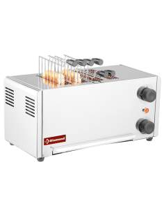 Toaster (croque-monsieur) électrique 4 pinces - Acier inox.
