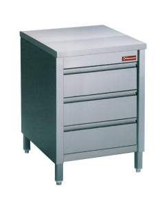 Table sur armoire avec 3 tiroirs