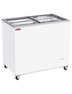 Conservateur bahut, 303 litres, couvercles coulissants sur roulettes