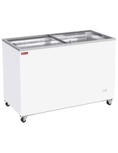 Conservateur bahut, 410 litres, couvercles coulissants sur roulettes
