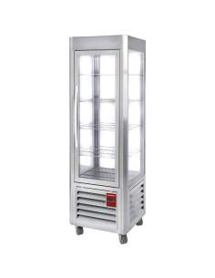 Vitrine panoramique, 5 grilles, 360 LT, Inox.