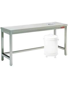 Table à débarrasser avec vide ordure 