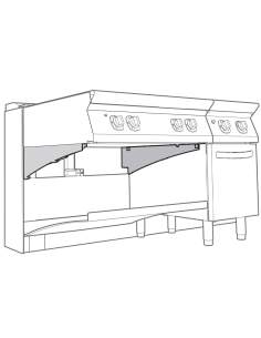 2 supports pour élément à -TOP-