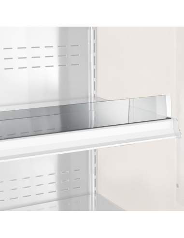 Arrêt produits en plexiglas, étagère STANDARD 1500 mm