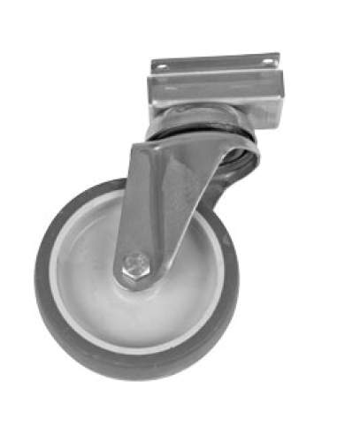 Roue en acier inox  Ø 100 mm (1 pièce)