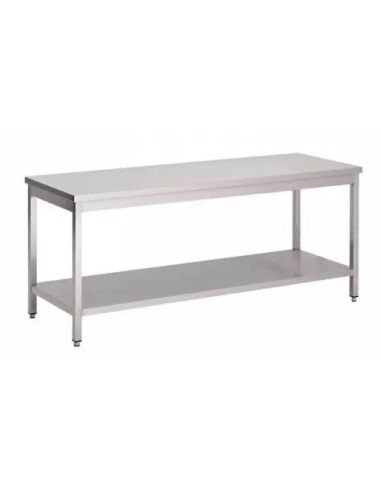 Table centrale avec sous tablette 700mm 1600X700H900